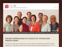 Tablet Screenshot of icm-basel.ch